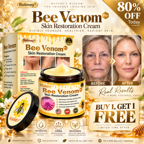 🔥Official Brand Shop丨Rolimey® Bee venom Pro Comprehensive Cream—Tightening for Skin Types