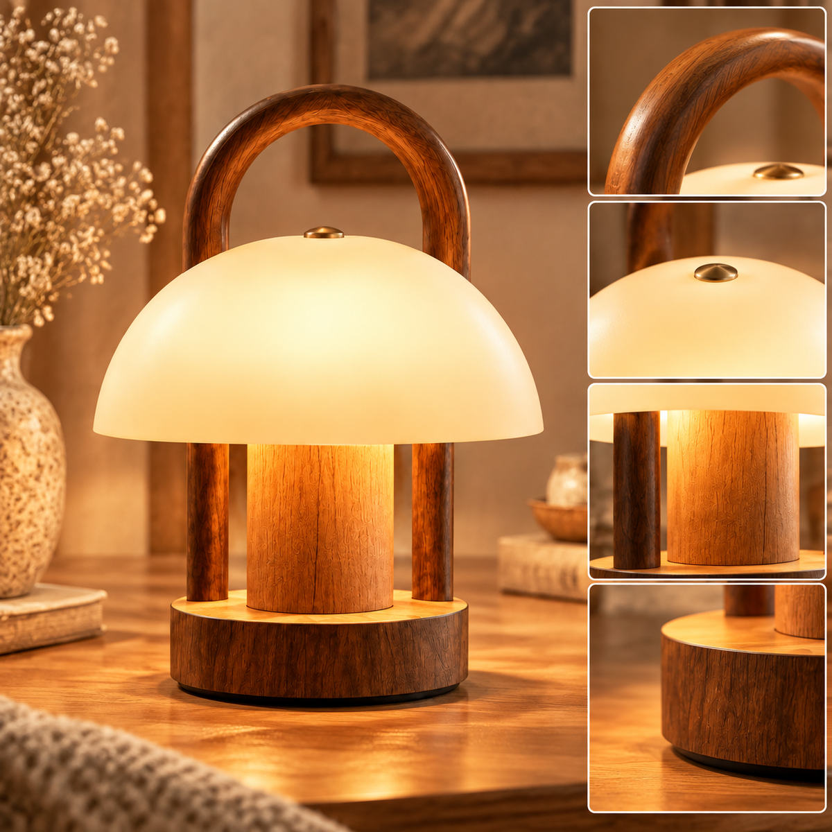 SERONYVA® Rechargeable Reading Lamp – Portable Warm Dimmable Table Lamp