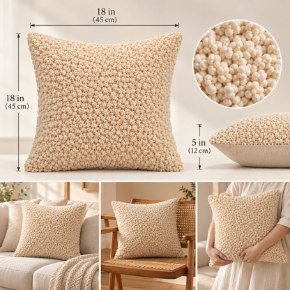 SERONYVA® Textured Throw Pillow – Soft Cozy Decorative Accent Pillow