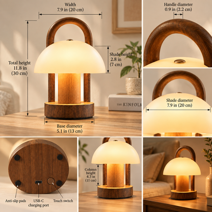 SERONYVA® Rechargeable Reading Lamp – Portable Warm Dimmable Table Lamp
